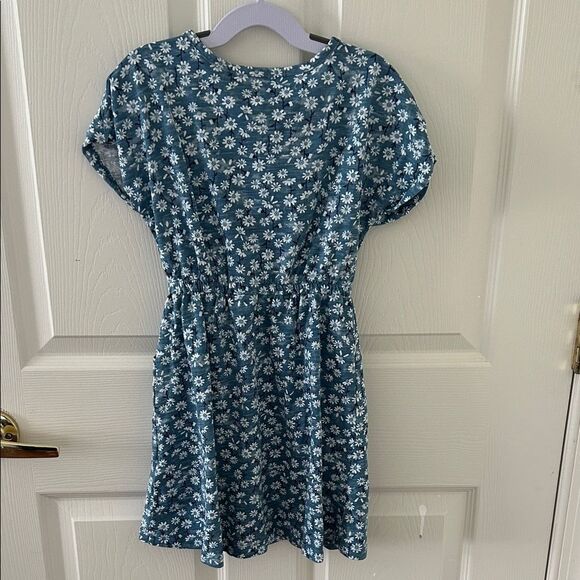 Lands' End Blue Floral Kids Dress - Picture 3 of 4